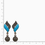 серебряные серьги с полудрагоценными камнями 59084730